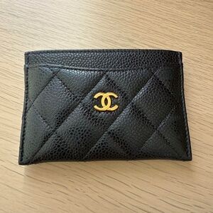 Chanel Caviar Quilted Card Holder, Black